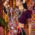 PURPLE RANI PINK THREAD MIRROR EMBROIDERED VISCOSE NAVRATRI special STITCHED LEHENGA CHOLI