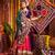 PURPLE RANI PINK THREAD MIRROR EMBROIDERED VISCOSE NAVRATRI special STITCHED LEHENGA CHOLI