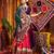 PURPLE RANI PINK THREAD MIRROR EMBROIDERED VISCOSE NAVRATRI special STITCHED LEHENGA CHOLI