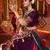 PURPLE RANI PINK THREAD MIRROR EMBROIDERED VISCOSE NAVRATRI special STITCHED LEHENGA CHOLI