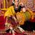 MULTICOLOR THREAD MIRROR EMBROIDERED VISCOSE NAVRATRI special STITCHED LEHENGA CHOLI