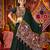GREEN THREAD MIRROR EMBROIDERED VISCOSE NAVRATRI special STITCHED LEHENGA CHOLI
