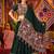 GREEN THREAD MIRROR EMBROIDERED VISCOSE NAVRATRI special STITCHED LEHENGA CHOLI