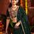GREEN THREAD MIRROR EMBROIDERED VISCOSE NAVRATRI special STITCHED LEHENGA CHOLI