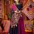 NAVY BLUE WINE THREAD MIRROR EMBROIDERED VISCOSE NAVRATRI special STITCHED LEHENGA CHOLI