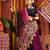 NAVY BLUE WINE THREAD MIRROR EMBROIDERED VISCOSE NAVRATRI special STITCHED LEHENGA CHOLI