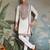 White viscose silk thead with sequins embroidered work wedding function festival party wear straight kurta