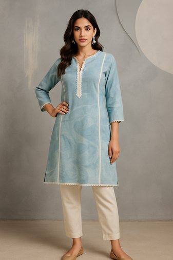 Tie & Dye Soft Cotton Kurti