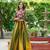 GREEN YELLOW KUTCHI GAMTHI WORK CHINNON NAVRATRI STITCHED LEHENGA CHOLI