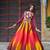 MAROON YELLOW KUTCHI GAMTHI WORK CHINNON NAVRATRI STITCHED LEHENGA CHOLI