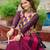 PURPLE PINK KUTCHI GAMTHI WORK CHINNON NAVRATRI STITCHED LEHENGA CHOLI