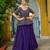 PURPLE EMBROIDERED WORK FENDY SILK ONAM  STITCHED LEHENGA CHOLI