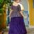 PURPLE EMBROIDERED WORK FENDY SILK ONAM  STITCHED LEHENGA CHOLI