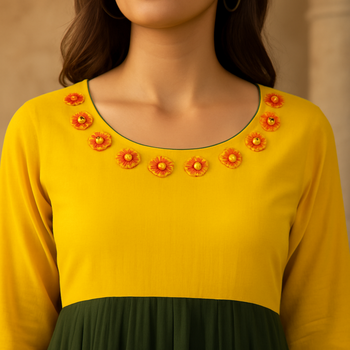 Block  Printed Cotton Kurta   3