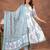 Premium quality beautiful pinkish hand block print cotton full flair anarkali sets