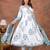 Premium quality beautiful pinkish hand block print cotton full flair anarkali sets