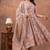 Premium quality beautiful pure cotton anarkali suit set with anrakha style
