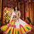 WHITE DIGITAL PRINT THREAD MIRROR EMBROIDERED  NAVRATRI SPECIAL STITCHED lehenga choli