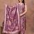 Women   s vatican muslin kurti pant dupatta set with handwork & chanderi dupatta