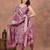 Women   s vatican muslin kurti pant dupatta set with handwork & chanderi dupatta