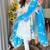 Jaipuri pure yellow cotton shiflly+lino fabric party wear dress with shiffon lahariya dupatta set