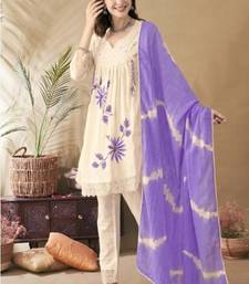 Jaipuri pure pink cotton shiflly+lino fabric party wear dress with shiffon lahariya dupatta set