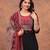 Women floral printed cotton kurta with trouser & dupatta