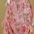 Hand embroidered floral printed peach cotton lucknowi chikankari co-ord set