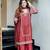 Elegant German Chiffon Suit Set with Embroidery Work