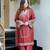 Elegant German Chiffon Suit Set with Embroidery Work