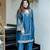 Elegant German Chiffon Suit Set with Embroidery Work