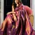 Purple Designer Banarasi Style silk Blend Sequins Work Saree With Blouse For Women