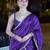 Voilet Classical Looks Woven Designer Silk Partywear Saree