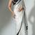 White Designer Solid Looks Fancy Bollywood Style Ethnic Girlish Saree