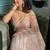 Rose pink embroidered saree set
