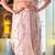Pinkish Nude Embroidered Saree