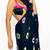 Black  shibori saree with multi-colour blouse