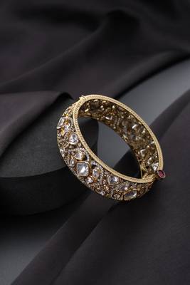 Gold plated kundan bangle 2