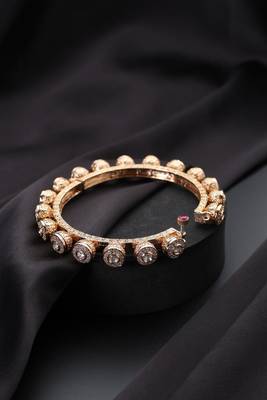 Gold plated kundan bangle 3