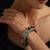 Gold plated multicolour polki bangle