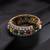 Gold plated multicolour polki bangle