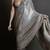 Embellished grey color  bollywood georgette saree with unstiched blouse