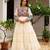 Off white kora cotton multi thread embroidered & gota patti work traditional gown