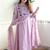 Baby pink chanderi silk heavy thread embroidery work kurta pant set