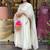 Off white chanderi silk heavy thread embroidery work kurta pant set