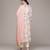 Off white woven cotton kurta set