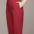 Red woven polyester kurta set