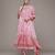 Pink woven polyester kurta set