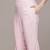 Pink woven polyester kurta set