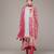 Red woven viscose kurta set